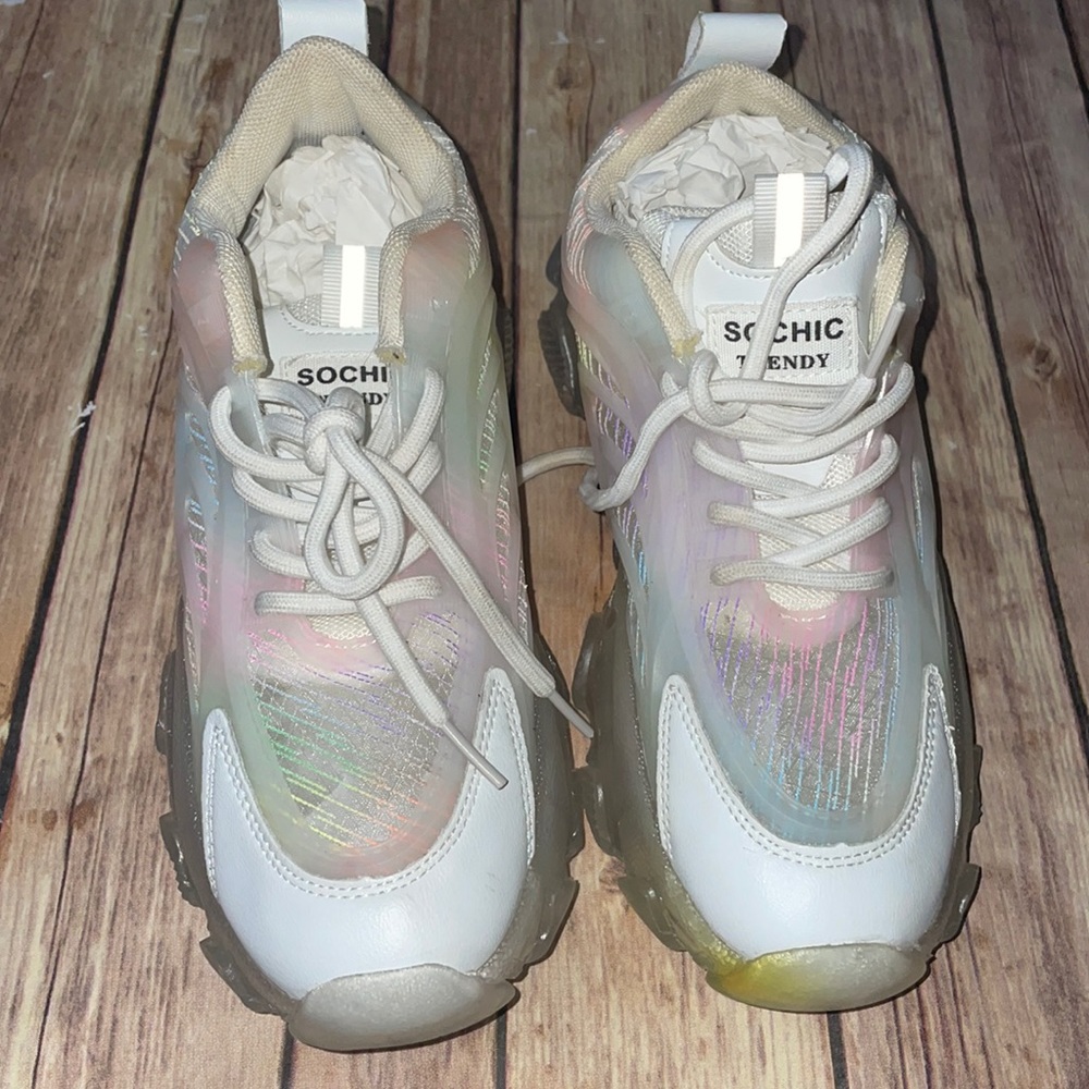 🦋Sochic Trendy Iridescent Colorful Shoes, Size 37